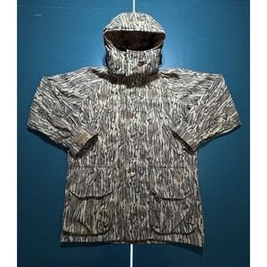 VTG Columbia Mossy Oak Camo Hunting Jacket Medium Omni Tech Waterproof Hooded